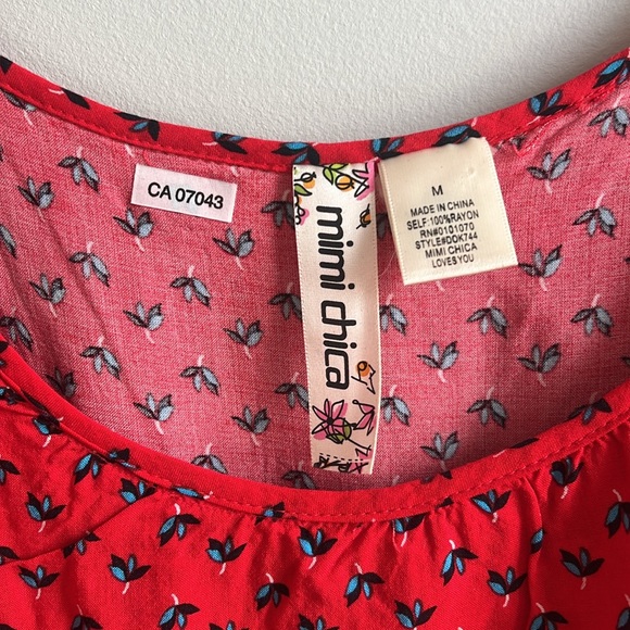 Mimi Chica red ruffle dress - Picture 2 of 4